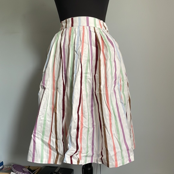 ModCloth Aspiration Creation Striped Midi Skirt - Picture 2 of 6